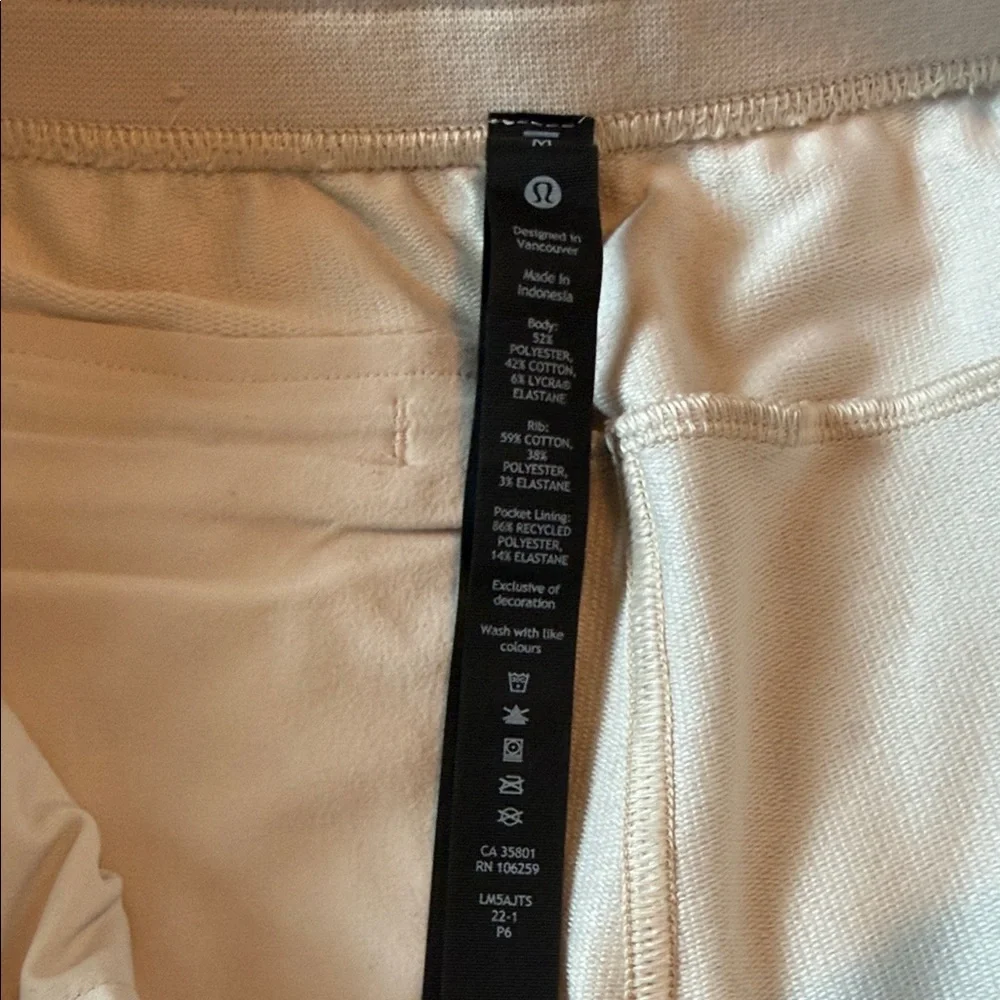 Lululemon Off White ABC Joggers - Picture 3 of 4